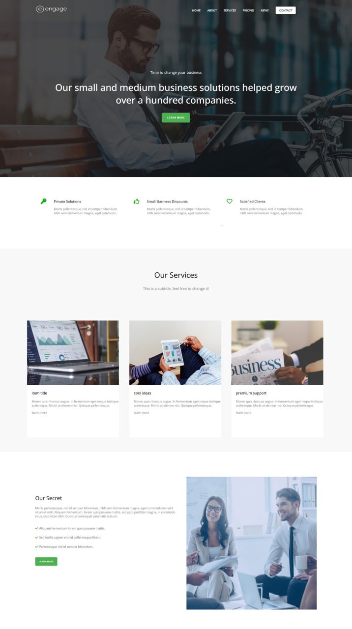 Business Landing Page
